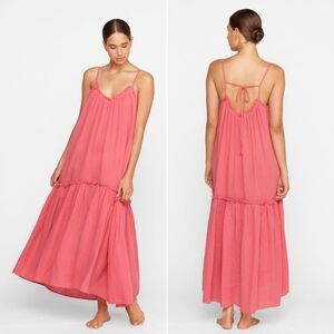 MIKOH // ltd ed bonaire plunge thin adjustable strap voluminous maxi resort '23